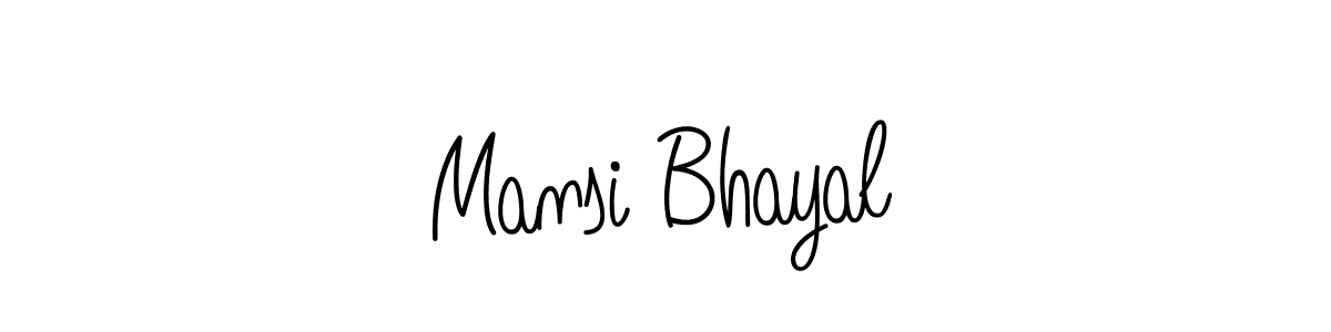 Make a short Mansi Bhayal signature style. Manage your documents anywhere anytime using Angelique-Rose-font-FFP. Create and add eSignatures, submit forms, share and send files easily. Mansi Bhayal signature style 5 images and pictures png