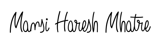 Master the art of signing with Mansi Haresh Mhatre written in fluent Angelique-Rose-font-FFP script. A great template to practice and refine your handwriting. Mansi Haresh Mhatre signature style 5 images and pictures png