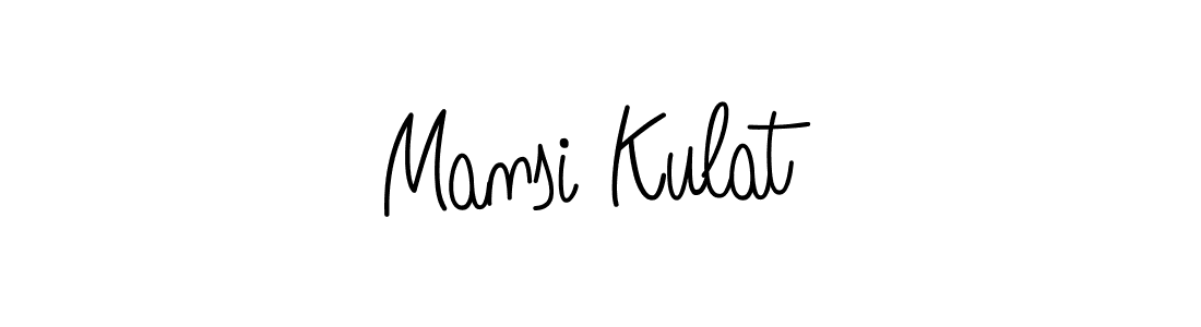 How to make Mansi Kulat name signature. Use Angelique-Rose-font-FFP style for creating short signs online. This is the latest handwritten sign. Mansi Kulat signature style 5 images and pictures png