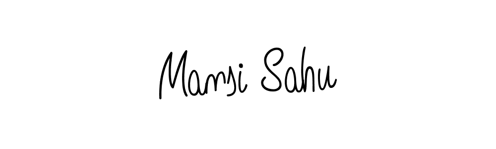 Create a beautiful signature design for name Mansi Sahu. With this signature (Angelique-Rose-font-FFP) fonts, you can make a handwritten signature for free. Mansi Sahu signature style 5 images and pictures png