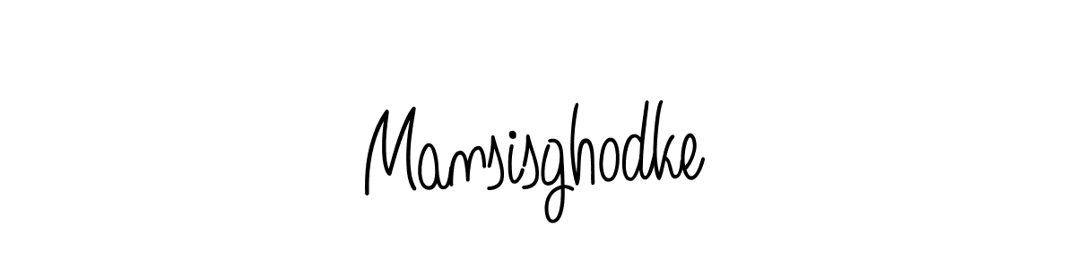 Mansisghodke stylish signature style. Best Handwritten Sign (Angelique-Rose-font-FFP) for my name. Handwritten Signature Collection Ideas for my name Mansisghodke. Mansisghodke signature style 5 images and pictures png