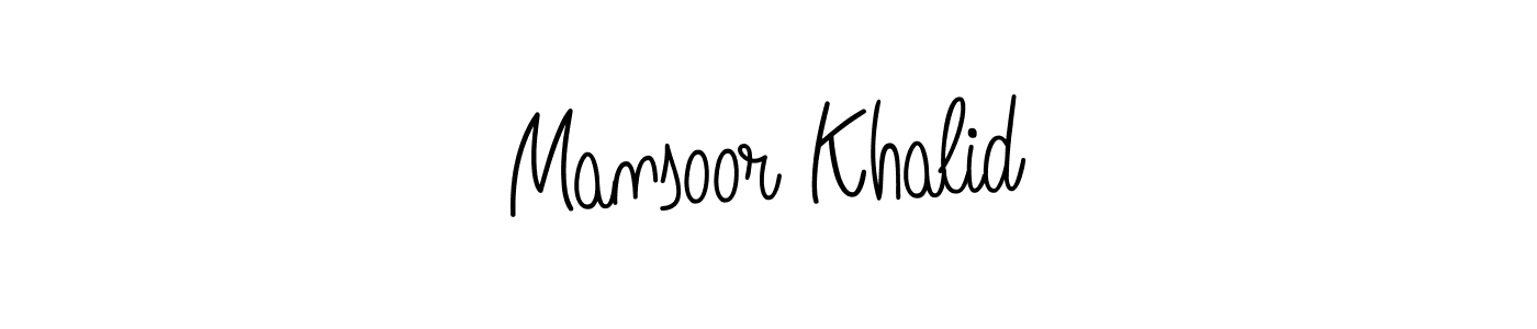 Best and Professional Signature Style for Mansoor Khalid. Angelique-Rose-font-FFP Best Signature Style Collection. Mansoor Khalid signature style 5 images and pictures png