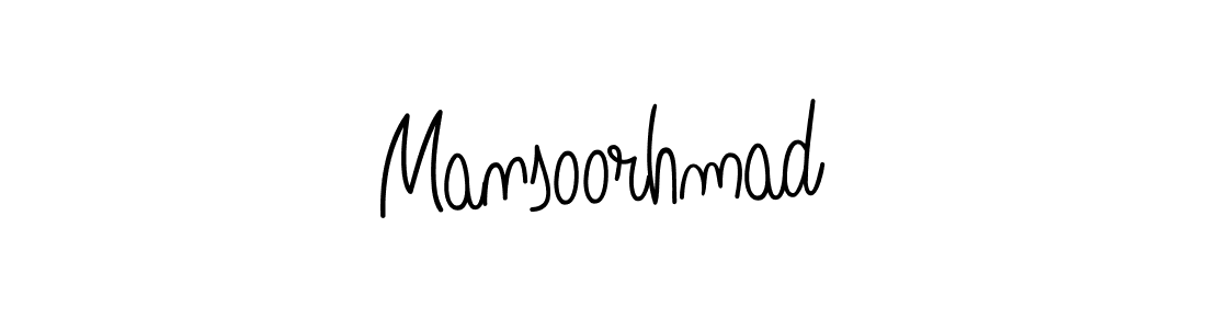 Mansoorhmad stylish signature style. Best Handwritten Sign (Angelique-Rose-font-FFP) for my name. Handwritten Signature Collection Ideas for my name Mansoorhmad. Mansoorhmad signature style 5 images and pictures png