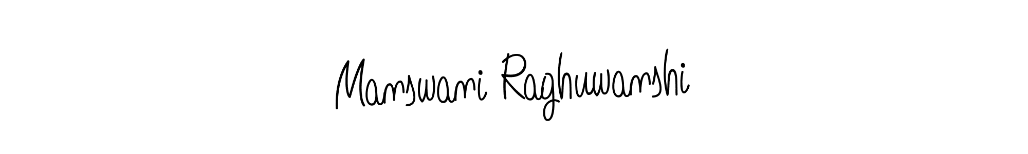 Manswani Raghuwanshi stylish signature style. Best Handwritten Sign (Angelique-Rose-font-FFP) for my name. Handwritten Signature Collection Ideas for my name Manswani Raghuwanshi. Manswani Raghuwanshi signature style 5 images and pictures png