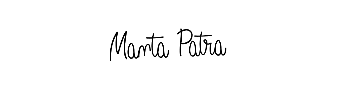Make a beautiful signature design for name Manta Patra. With this signature (Angelique-Rose-font-FFP) style, you can create a handwritten signature for free. Manta Patra signature style 5 images and pictures png
