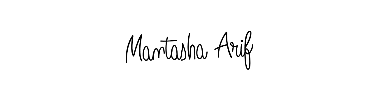 How to make Mantasha Arif name signature. Use Angelique-Rose-font-FFP style for creating short signs online. This is the latest handwritten sign. Mantasha Arif signature style 5 images and pictures png