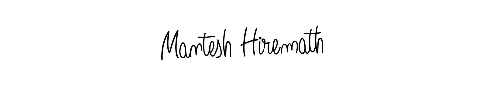 Make a beautiful signature design for name Mantesh Hiremath. With this signature (Angelique-Rose-font-FFP) style, you can create a handwritten signature for free. Mantesh Hiremath signature style 5 images and pictures png