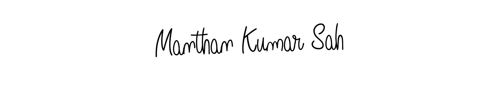 Also we have Manthan Kumar Sah name is the best signature style. Create professional handwritten signature collection using Angelique-Rose-font-FFP autograph style. Manthan Kumar Sah signature style 5 images and pictures png