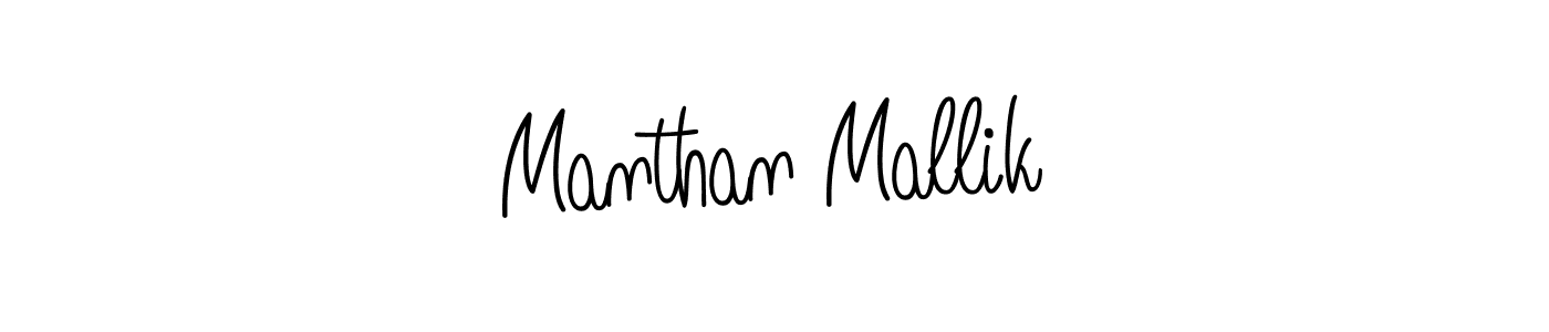 How to make Manthan Mallik signature? Angelique-Rose-font-FFP is a professional autograph style. Create handwritten signature for Manthan Mallik name. Manthan Mallik signature style 5 images and pictures png