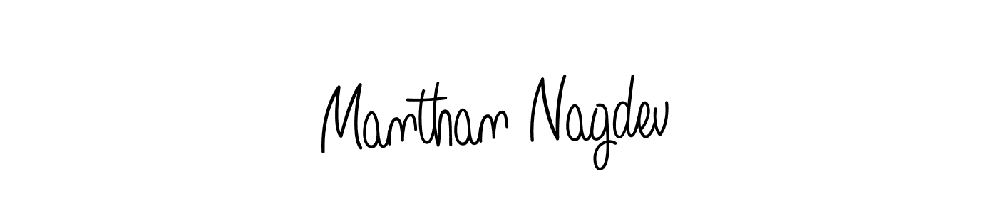 Manthan Nagdev stylish signature style. Best Handwritten Sign (Angelique-Rose-font-FFP) for my name. Handwritten Signature Collection Ideas for my name Manthan Nagdev. Manthan Nagdev signature style 5 images and pictures png