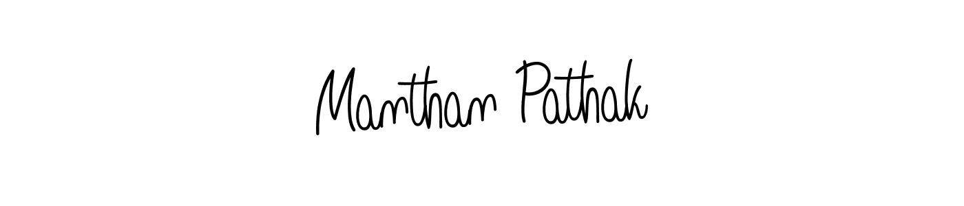 How to make Manthan Pathak name signature. Use Angelique-Rose-font-FFP style for creating short signs online. This is the latest handwritten sign. Manthan Pathak signature style 5 images and pictures png