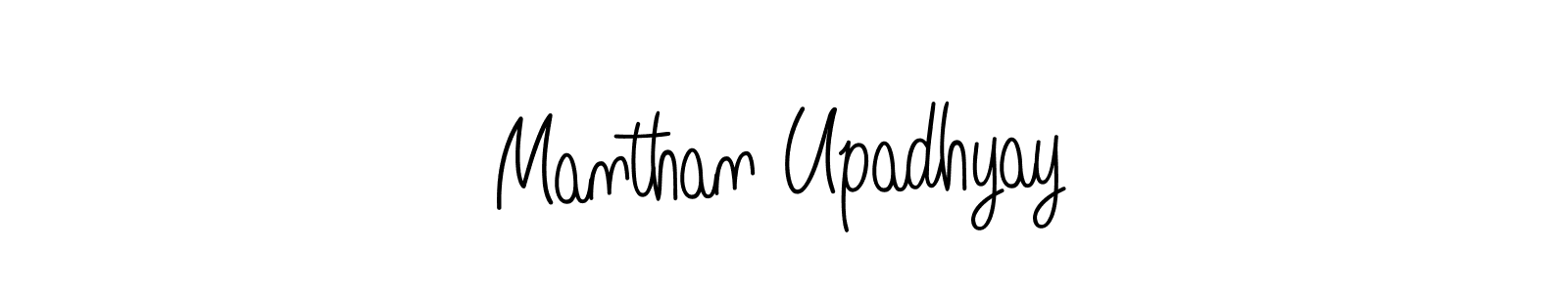 Use a signature maker to create a handwritten signature online. With this signature software, you can design (Angelique-Rose-font-FFP) your own signature for name Manthan Upadhyay. Manthan Upadhyay signature style 5 images and pictures png