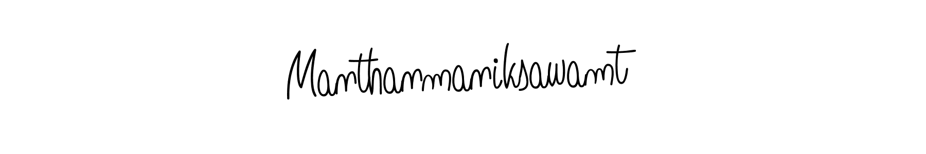 How to make Manthanmaniksawamt signature? Angelique-Rose-font-FFP is a professional autograph style. Create handwritten signature for Manthanmaniksawamt name. Manthanmaniksawamt signature style 5 images and pictures png