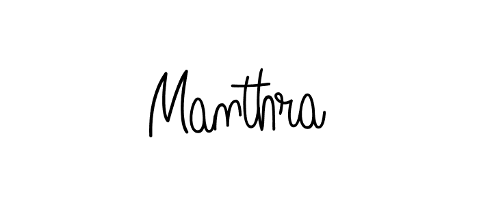 Use a signature maker to create a handwritten signature online. With this signature software, you can design (Angelique-Rose-font-FFP) your own signature for name Manthra. Manthra signature style 5 images and pictures png