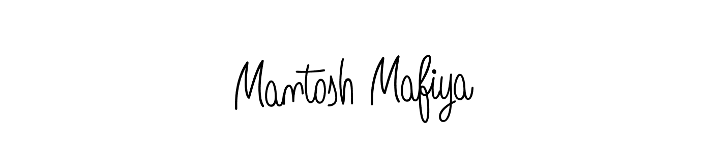 Also we have Mantosh Mafiya name is the best signature style. Create professional handwritten signature collection using Angelique-Rose-font-FFP autograph style. Mantosh Mafiya signature style 5 images and pictures png