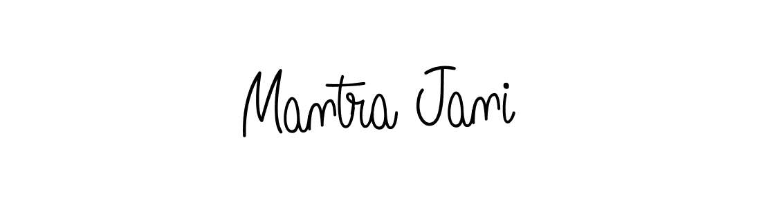 Design your own signature with our free online signature maker. With this signature software, you can create a handwritten (Angelique-Rose-font-FFP) signature for name Mantra Jani. Mantra Jani signature style 5 images and pictures png