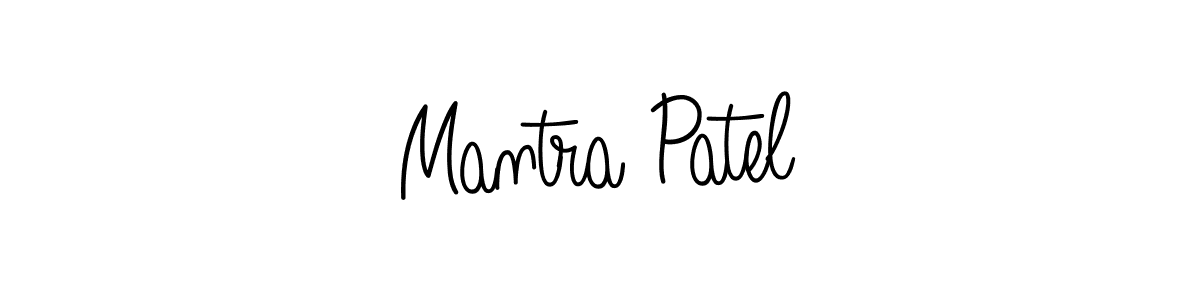 Mantra Patel stylish signature style. Best Handwritten Sign (Angelique-Rose-font-FFP) for my name. Handwritten Signature Collection Ideas for my name Mantra Patel. Mantra Patel signature style 5 images and pictures png