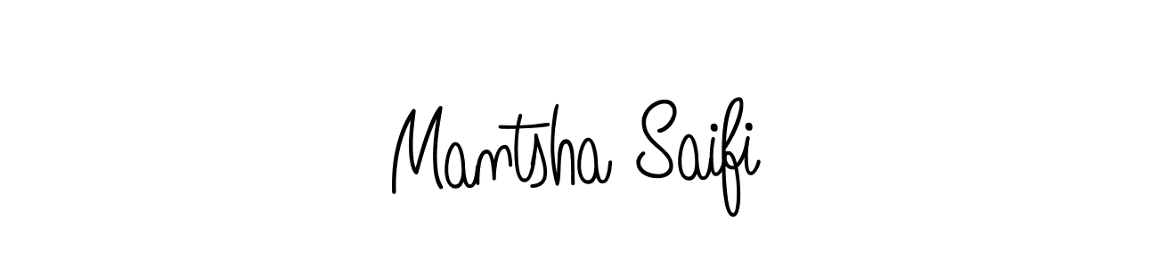 Make a beautiful signature design for name Mantsha Saifi. Use this online signature maker to create a handwritten signature for free. Mantsha Saifi signature style 5 images and pictures png