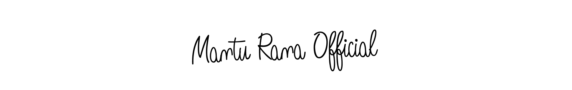 Make a short Mantu Rana Official signature style. Manage your documents anywhere anytime using Angelique-Rose-font-FFP. Create and add eSignatures, submit forms, share and send files easily. Mantu Rana Official signature style 5 images and pictures png