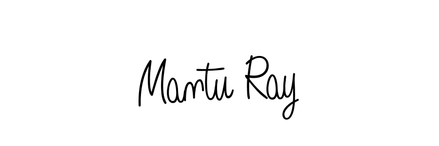 Make a beautiful signature design for name Mantu Ray. With this signature (Angelique-Rose-font-FFP) style, you can create a handwritten signature for free. Mantu Ray signature style 5 images and pictures png