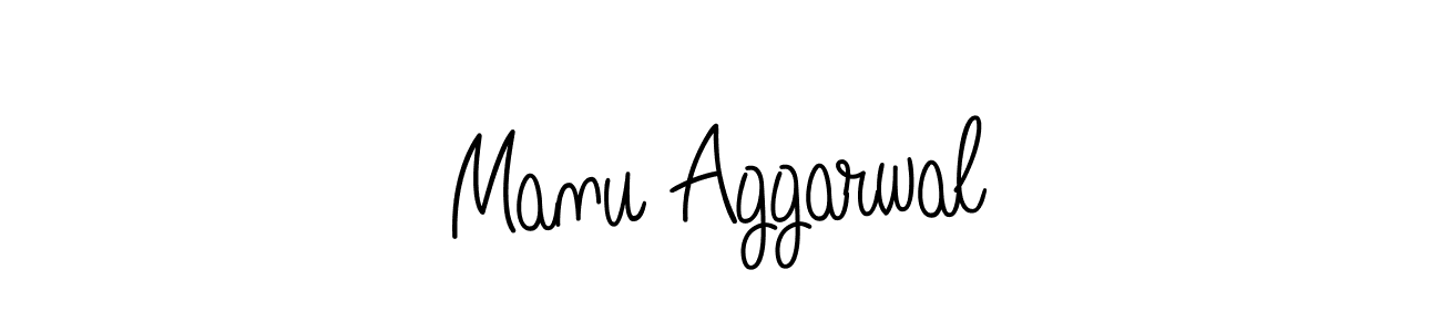 Use a signature maker to create a handwritten signature online. With this signature software, you can design (Angelique-Rose-font-FFP) your own signature for name Manu Aggarwal. Manu Aggarwal signature style 5 images and pictures png