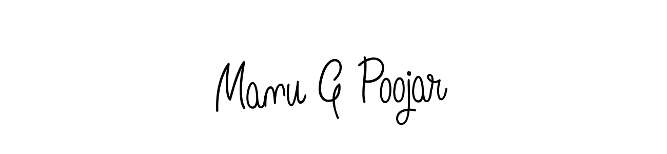 How to Draw Manu G Poojar signature style? Angelique-Rose-font-FFP is a latest design signature styles for name Manu G Poojar. Manu G Poojar signature style 5 images and pictures png