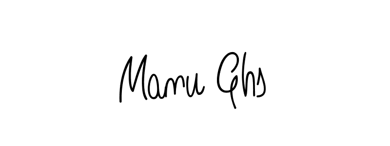 Also we have Manu Ghs name is the best signature style. Create professional handwritten signature collection using Angelique-Rose-font-FFP autograph style. Manu Ghs signature style 5 images and pictures png