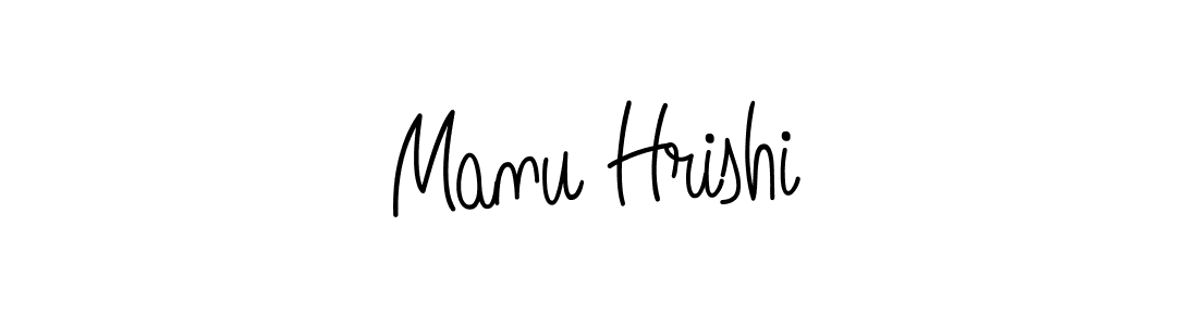 The best way (Angelique-Rose-font-FFP) to make a short signature is to pick only two or three words in your name. The name Manu Hrishi include a total of six letters. For converting this name. Manu Hrishi signature style 5 images and pictures png