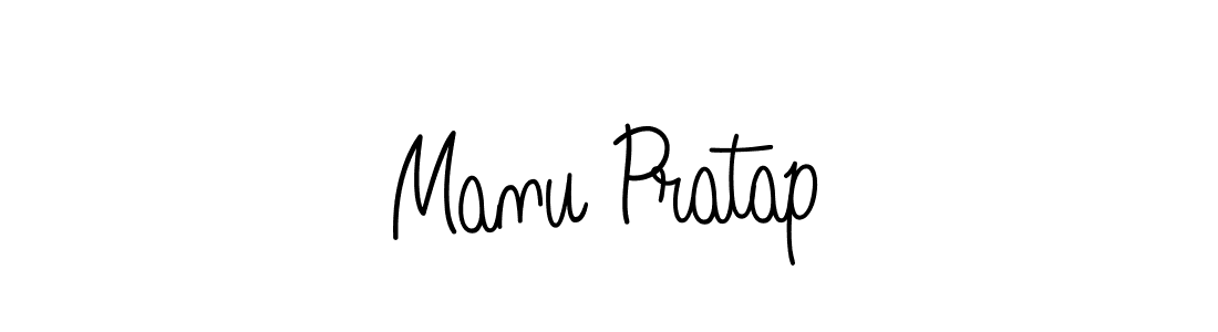 The best way (Angelique-Rose-font-FFP) to make a short signature is to pick only two or three words in your name. The name Manu Pratap include a total of six letters. For converting this name. Manu Pratap signature style 5 images and pictures png