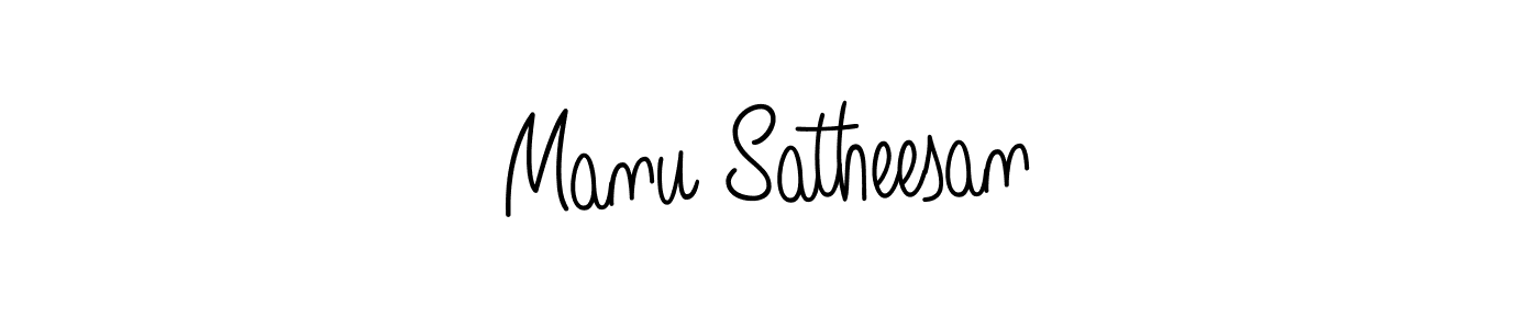 How to Draw Manu Satheesan signature style? Angelique-Rose-font-FFP is a latest design signature styles for name Manu Satheesan. Manu Satheesan signature style 5 images and pictures png