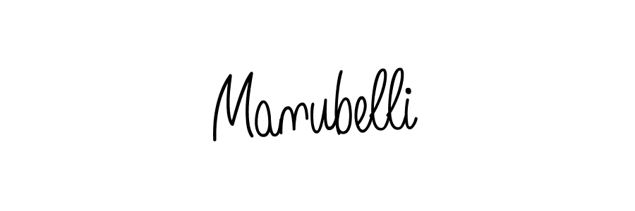 Create a beautiful signature design for name Manubelli. With this signature (Angelique-Rose-font-FFP) fonts, you can make a handwritten signature for free. Manubelli signature style 5 images and pictures png