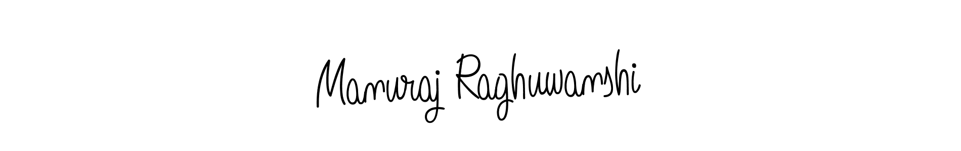 Make a beautiful signature design for name Manuraj Raghuwanshi. With this signature (Angelique-Rose-font-FFP) style, you can create a handwritten signature for free. Manuraj Raghuwanshi signature style 5 images and pictures png
