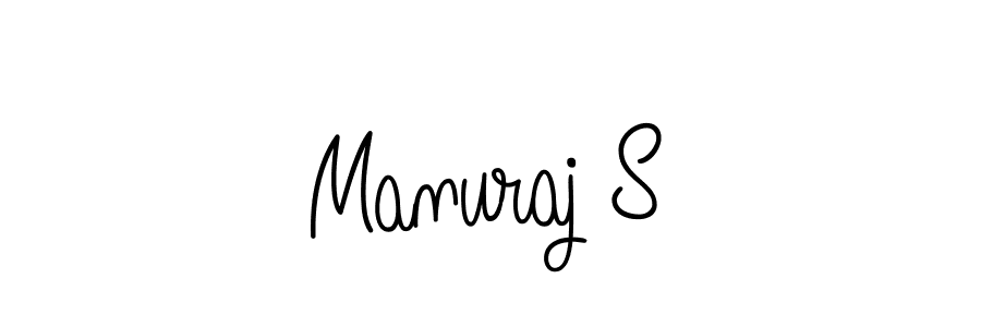 It looks lik you need a new signature style for name Manuraj S. Design unique handwritten (Angelique-Rose-font-FFP) signature with our free signature maker in just a few clicks. Manuraj S signature style 5 images and pictures png