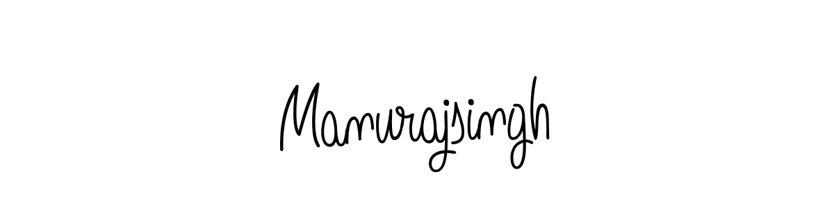 Use a signature maker to create a handwritten signature online. With this signature software, you can design (Angelique-Rose-font-FFP) your own signature for name Manurajsingh. Manurajsingh signature style 5 images and pictures png