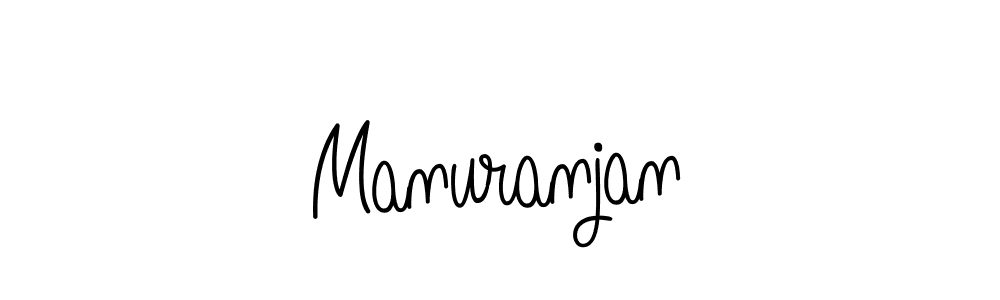 Design your own signature with our free online signature maker. With this signature software, you can create a handwritten (Angelique-Rose-font-FFP) signature for name Manuranjan. Manuranjan signature style 5 images and pictures png