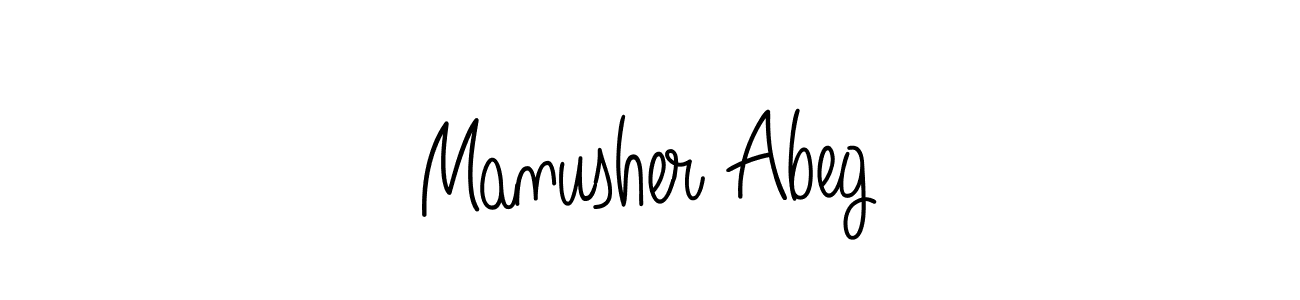 How to Draw Manusher Abeg signature style? Angelique-Rose-font-FFP is a latest design signature styles for name Manusher Abeg. Manusher Abeg signature style 5 images and pictures png