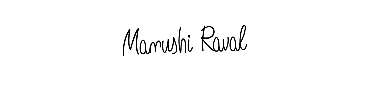 The best way (Angelique-Rose-font-FFP) to make a short signature is to pick only two or three words in your name. The name Manushi Raval include a total of six letters. For converting this name. Manushi Raval signature style 5 images and pictures png