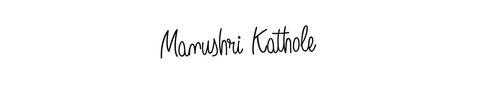 The best way (Angelique-Rose-font-FFP) to make a short signature is to pick only two or three words in your name. The name Manushri Kathole include a total of six letters. For converting this name. Manushri Kathole signature style 5 images and pictures png