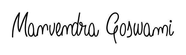 A dynamic signature style for Manvendra Goswami using Angelique-Rose-font-FFP script. Designed to look authentic, handwritten, and professional. Manvendra Goswami signature style 5 images and pictures png