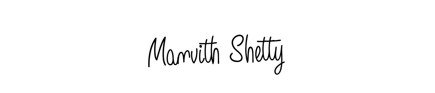 Also we have Manvith Shetty name is the best signature style. Create professional handwritten signature collection using Angelique-Rose-font-FFP autograph style. Manvith Shetty signature style 5 images and pictures png