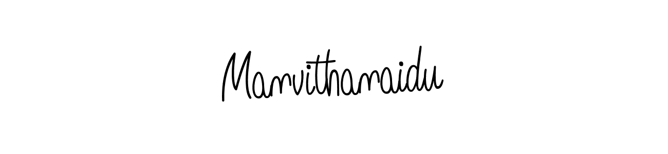 How to make Manvithanaidu name signature. Use Angelique-Rose-font-FFP style for creating short signs online. This is the latest handwritten sign. Manvithanaidu signature style 5 images and pictures png