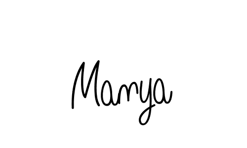 How to make Manya signature? Angelique-Rose-font-FFP is a professional autograph style. Create handwritten signature for Manya name. Manya signature style 5 images and pictures png
