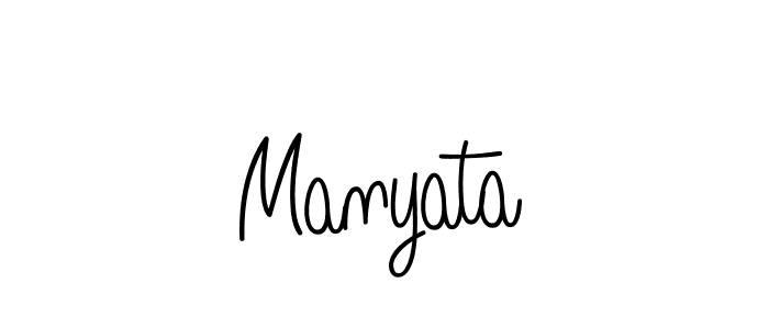 How to make Manyata name signature. Use Angelique-Rose-font-FFP style for creating short signs online. This is the latest handwritten sign. Manyata signature style 5 images and pictures png