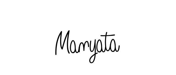 How to make Manyata name signature. Use Angelique-Rose-font-FFP style for creating short signs online. This is the latest handwritten sign. Manyata signature style 5 images and pictures png