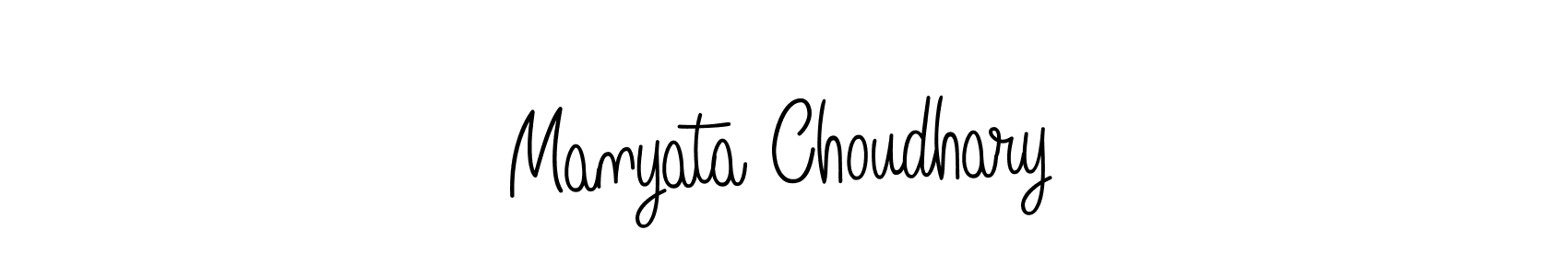 The best way (Angelique-Rose-font-FFP) to make a short signature is to pick only two or three words in your name. The name Manyata Choudhary include a total of six letters. For converting this name. Manyata Choudhary signature style 5 images and pictures png