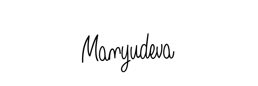 The best way (Angelique-Rose-font-FFP) to make a short signature is to pick only two or three words in your name. The name Manyudeva include a total of six letters. For converting this name. Manyudeva signature style 5 images and pictures png