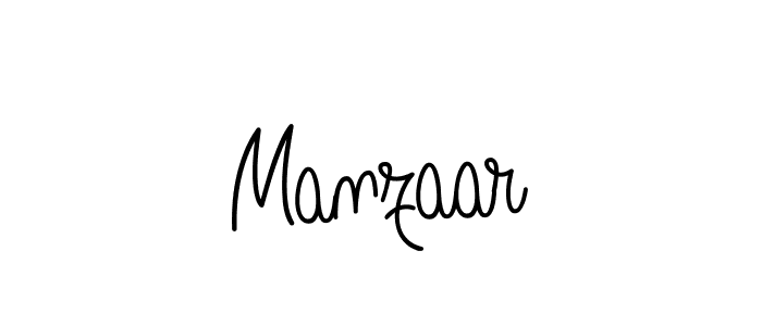 Manzaar stylish signature style. Best Handwritten Sign (Angelique-Rose-font-FFP) for my name. Handwritten Signature Collection Ideas for my name Manzaar. Manzaar signature style 5 images and pictures png