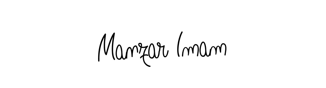 How to make Manzar Imam signature? Angelique-Rose-font-FFP is a professional autograph style. Create handwritten signature for Manzar Imam name. Manzar Imam signature style 5 images and pictures png