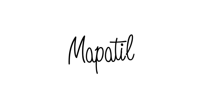 Use a signature maker to create a handwritten signature online. With this signature software, you can design (Angelique-Rose-font-FFP) your own signature for name Mapatil. Mapatil signature style 5 images and pictures png