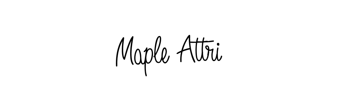 Maple Attri stylish signature style. Best Handwritten Sign (Angelique-Rose-font-FFP) for my name. Handwritten Signature Collection Ideas for my name Maple Attri. Maple Attri signature style 5 images and pictures png